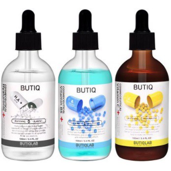 Combo Dưỡng Da BUTIQ Serum HA Hyaluronic Acid Vitamin C Vitamin B5 Pantothenic Acid Hàn Quốc 100ml