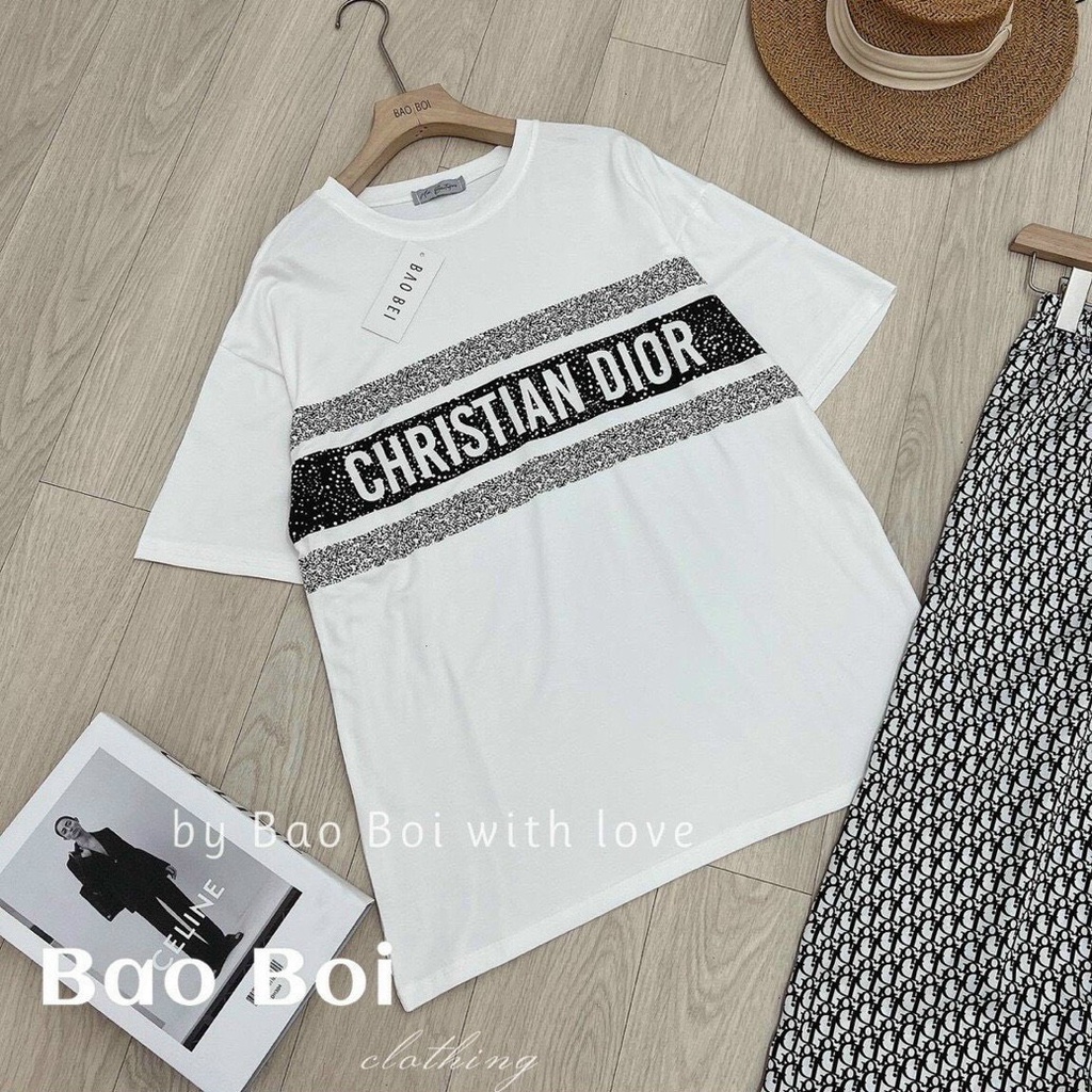 Sét bộ áo thun form rộng in chữ đì o phối quần ống rộng chữ D kín cực hot , chất thun coton mềm mát mk