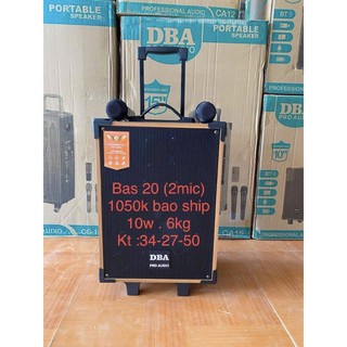 Loa Kéo Di Động DBA CA8 (Bass 2 tấc, 2 micro)
