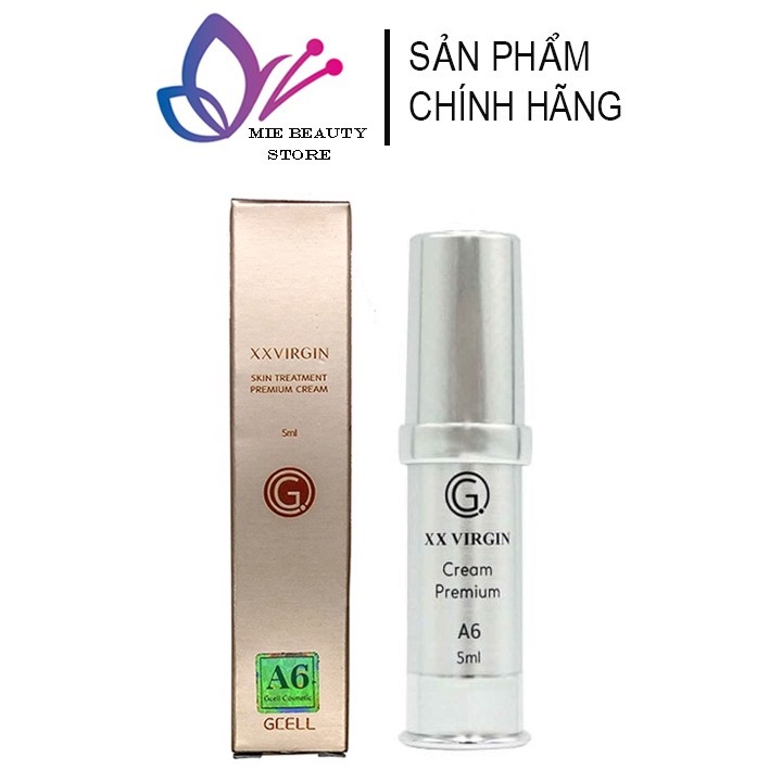 Kem Giảm Thâm Nách, Mông, Bẹn Gcell XXVIRGIN A6, Kem Khử Thâm Giúp Loại Bỏ Vùng Da Thâm Sạm Lọ 5ml