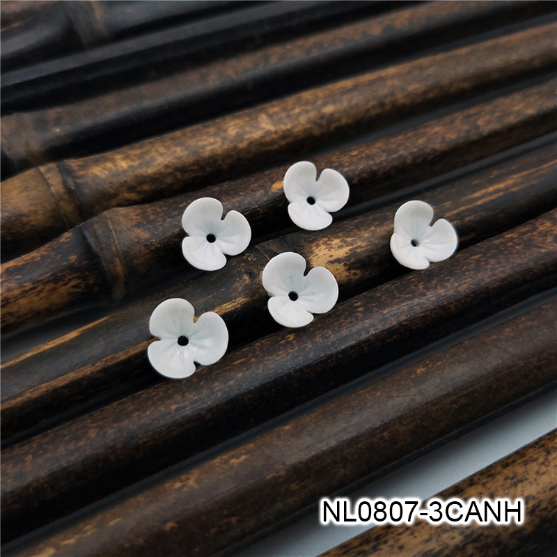 1-2 phiến hoa resin 10-17mm nguyên liệu làm trâm làm trang sức cổ trang