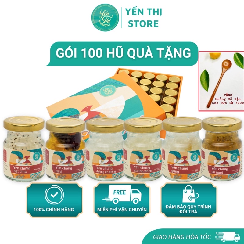 Yến Thị-Gói 100 Hũ Giá Tốt-Yến Sào Nha Trang