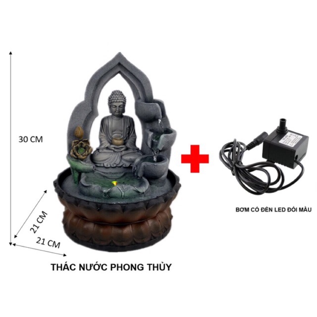[Sale] Thác nước phong thuỷ Phật thiền