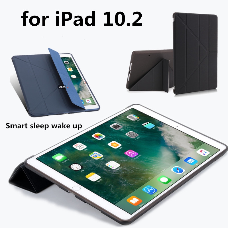 Bao da máy tính bảng TPU thông minh có chức năng tắt/mở màn hình cho iPad 10.2" 2019 thế hệ 7