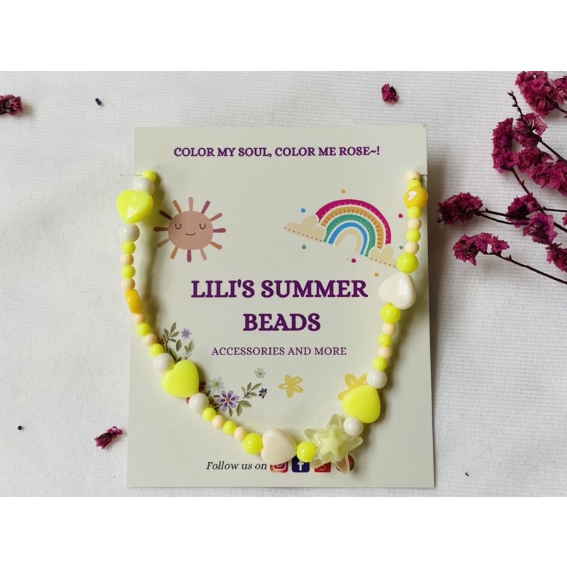 Vòng cổ handmade LILI COLORFULLY LITTLE STAR NECKLACE - LILI'S SUMMER BEADS