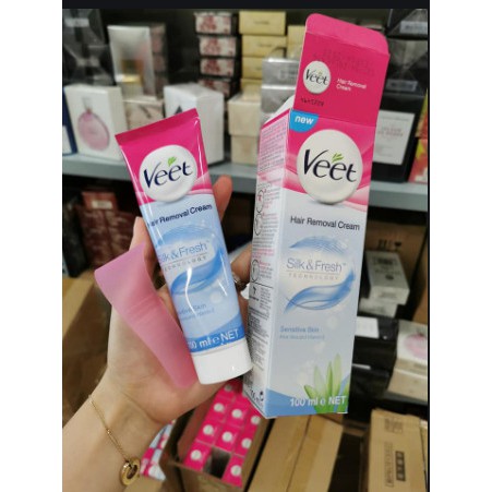 [CHÍNH HÃNG PHÁP] Kem Tẩy Lông VEET Chính Hãng Dành Cho Da Nhạy Cảm, Da Thường 100ML