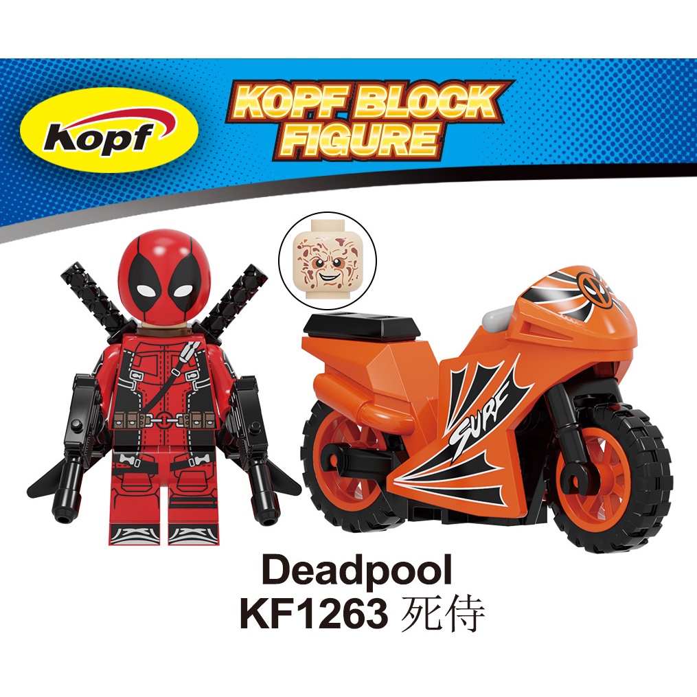 Bộ Sưu Tập Lắp Ráp Lego Nhân Vật Siêu Anh Hùng Xe Máy Deadpool Cho Trẻ Em