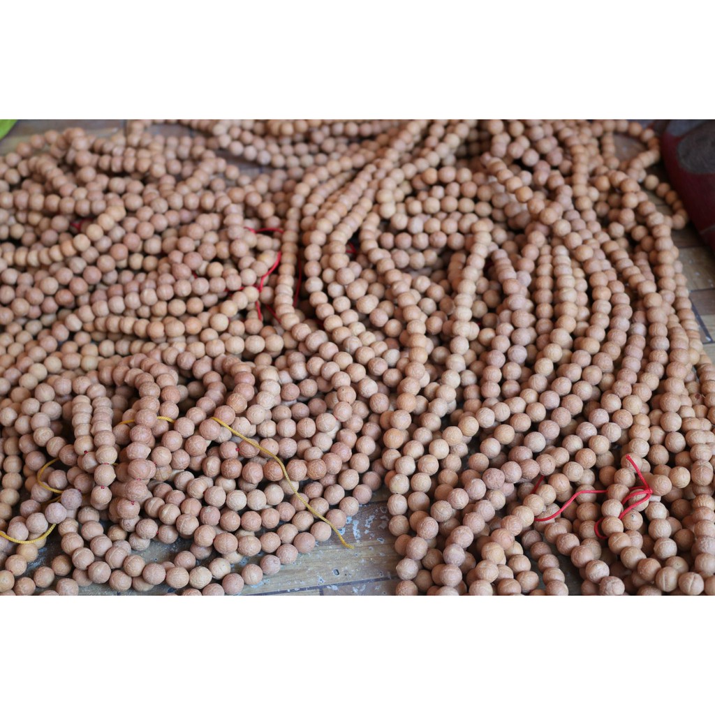 Chuỗi 108 hạt bồ đề Phật nhãn  tự nhiên Nepal 12mm - 13mm / Nepali Handmade Natural Bhodi Chitta Mala