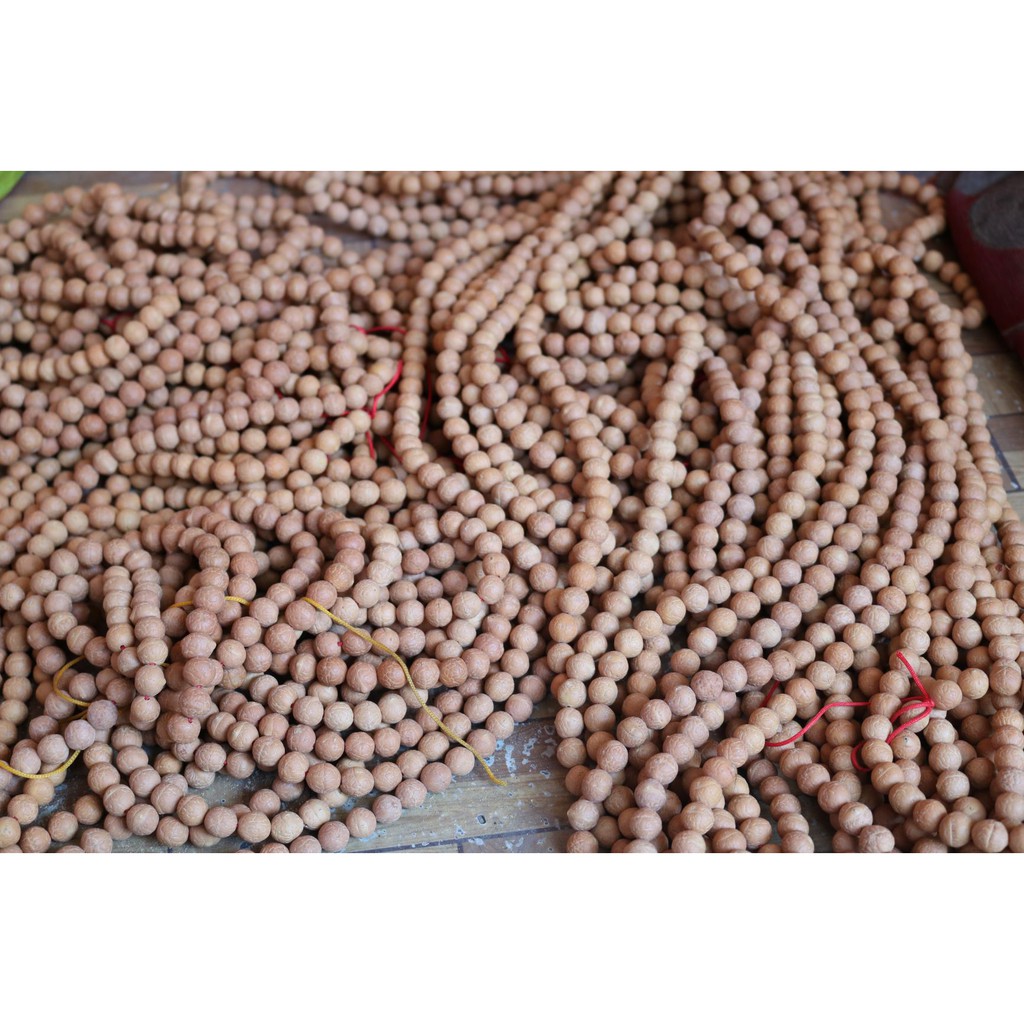 Chuỗi 108 hạt bồ đề Phật nhãn (mắt Phật) tự nhiên Nepal 12mm - 13mm / Nepali Handmade Natural Bhodi Chitta Mala