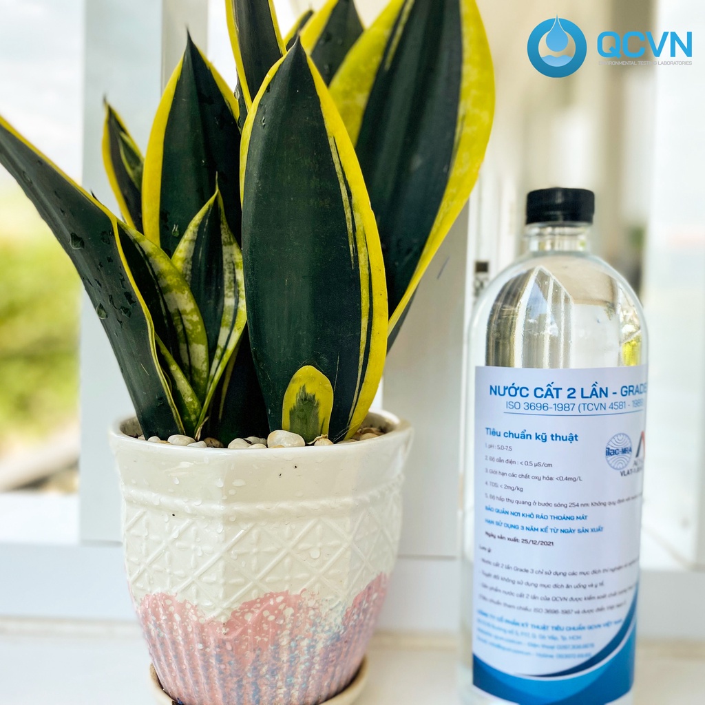 Nước cất dùng trong phòng thí nghiệm, pha hóa chất