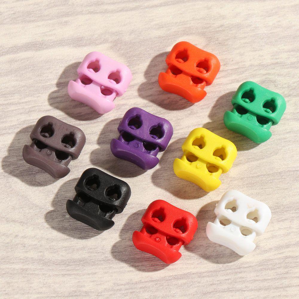 Set 20 Nút Chặn Dây Giày Nhiều Màu Sắc Bằng Nhựa Tiện Dụng