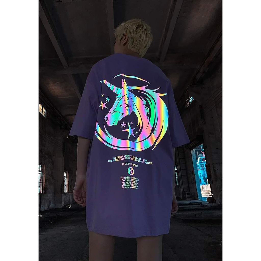 Áo thun Stee Phản quang 7 màu TIARA Unisex