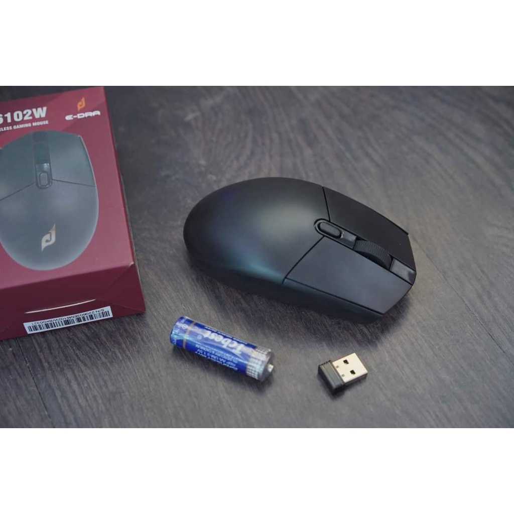 Chuột Gaming không dây E-DRA EM6102w chuyên game FPS,Moba - Bảo hành 12 tháng ( Hàng chính hãng )