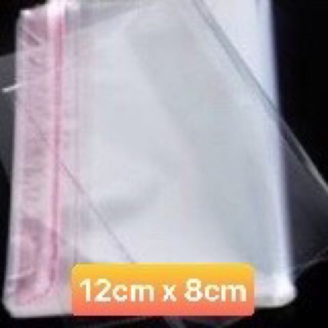 100g bọc 12x8cm kín dán miệng đựng bông tai/dây chuyền