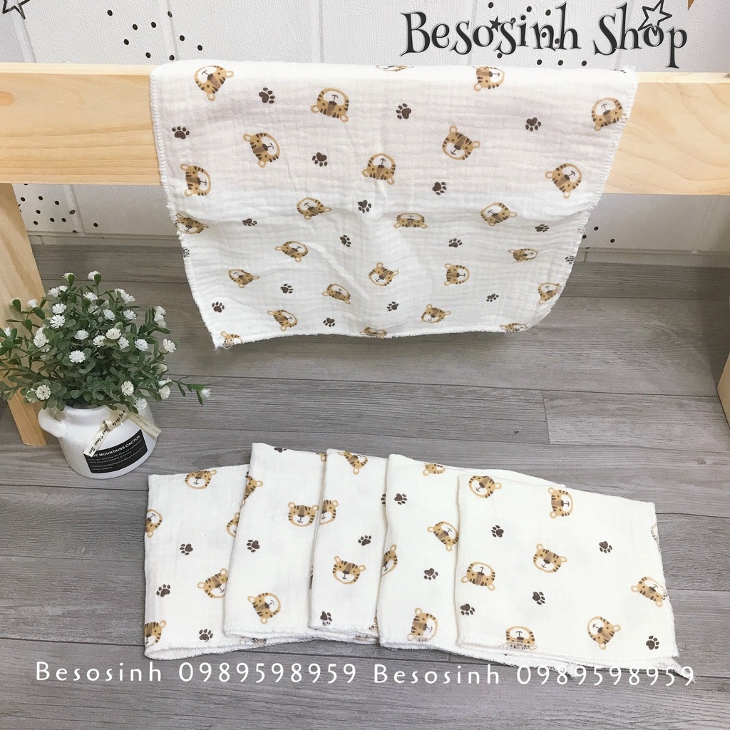 Combo  chăn gối hổ nhỏ hot 2022 xô muslin cao cấp cho bé