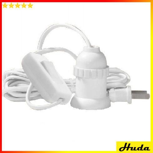 Dây đuôi đèn treo E27 có công tắc phích cấm 5m dây  DSG