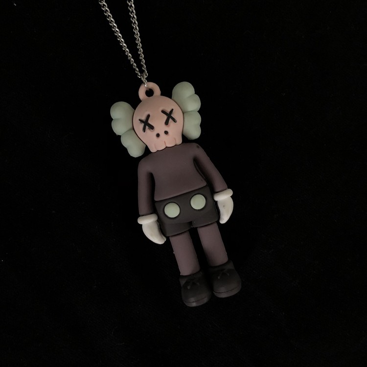 Dây chuyền mặt hoạt hình Kaws Sesame Street phong cách đường phố