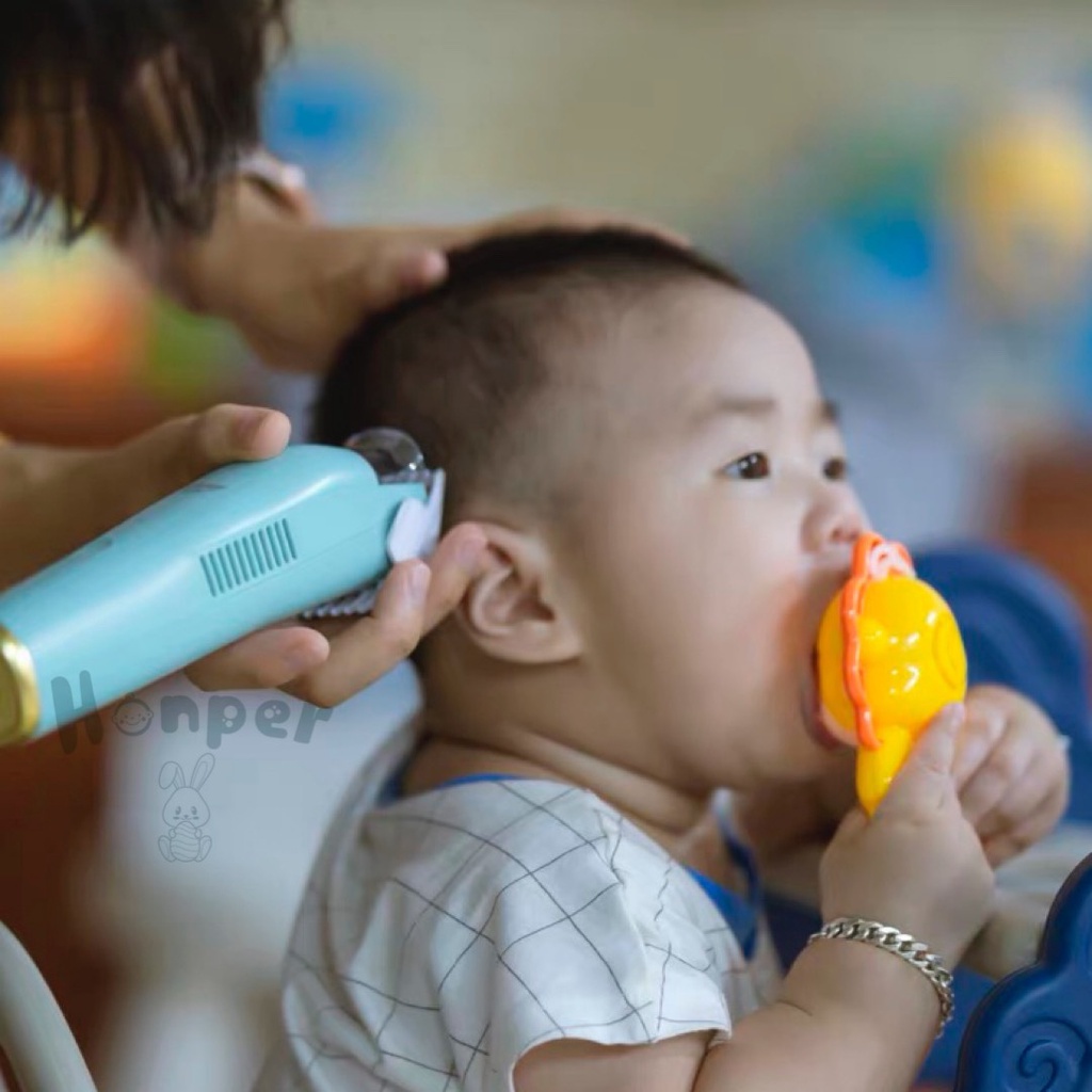 Tông Đơ Cắt Tóc, Hút Tóc Honper, Tự Động, An Toàn, Cho Bé Babibu-TDHP