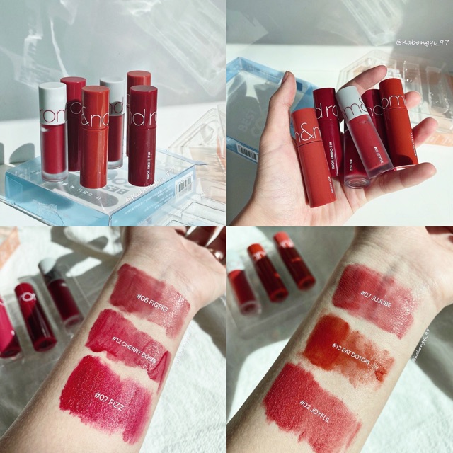 [NEW] Set 3 thỏi son minisize Romand Best Tint Edition 2020 (Có Sẵn)