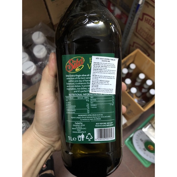 1Lit Dầu oliu extra virgin Sita nhập khẩu Ý