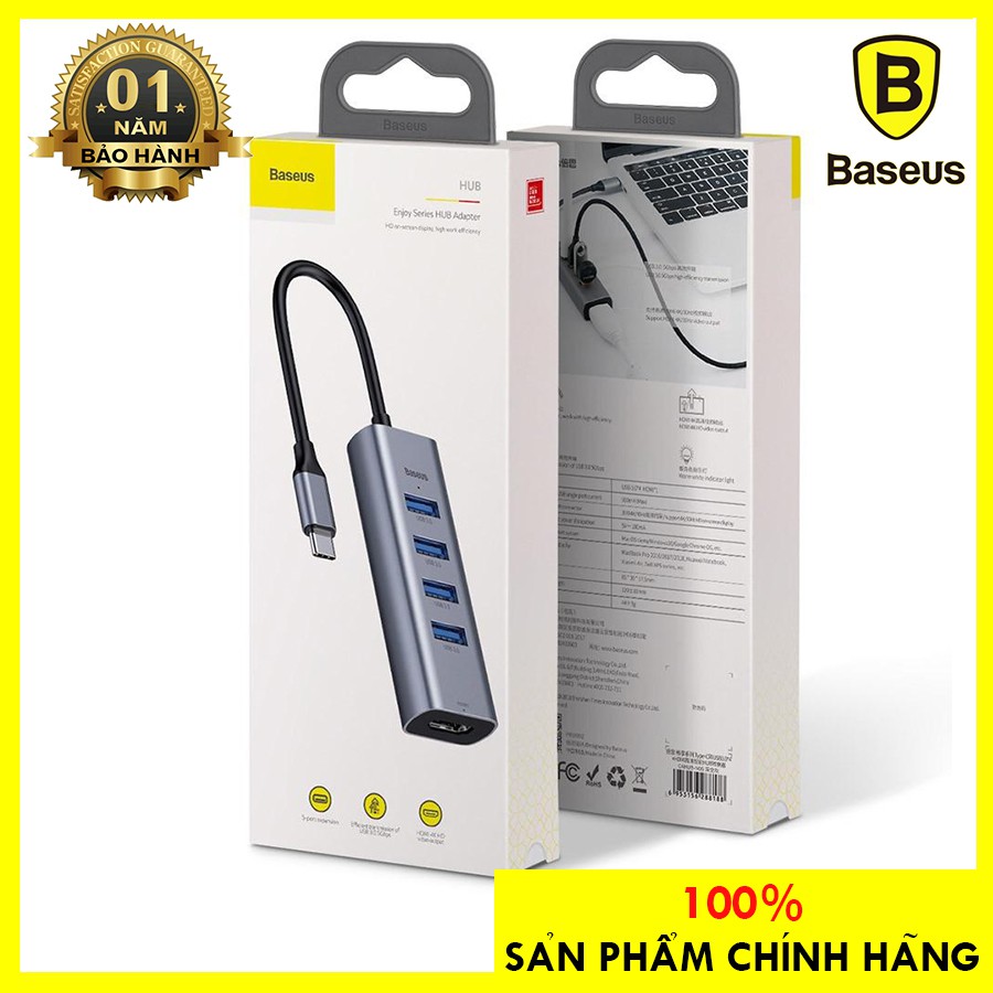 HUB chuyển đa năng Baseus TYPE-C To..
