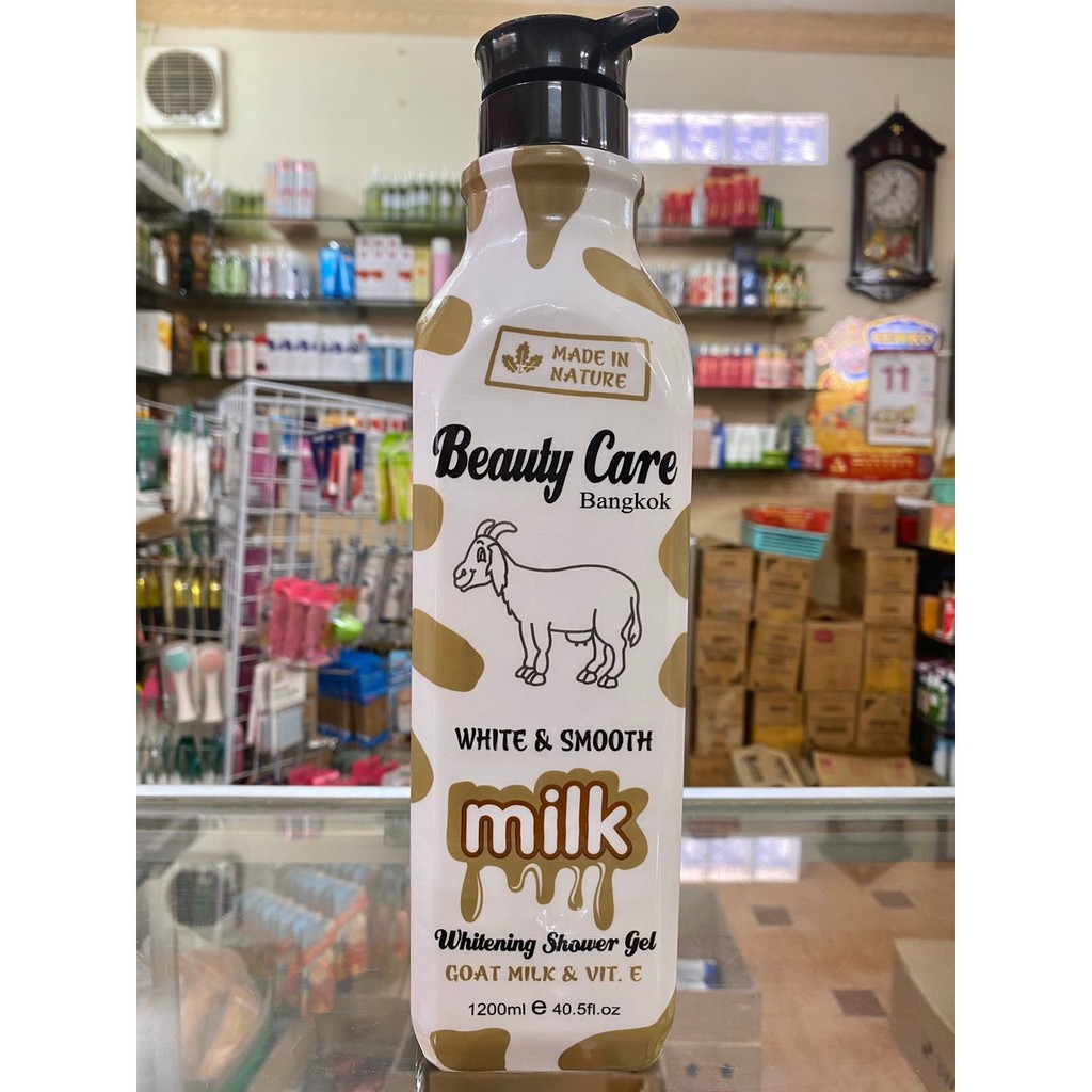 [CHAI VUÔNG] Sữa Tắm Beauty Care Bangkok White & Smooth Milk 1200ml | WebRaoVat - webraovat.net.vn