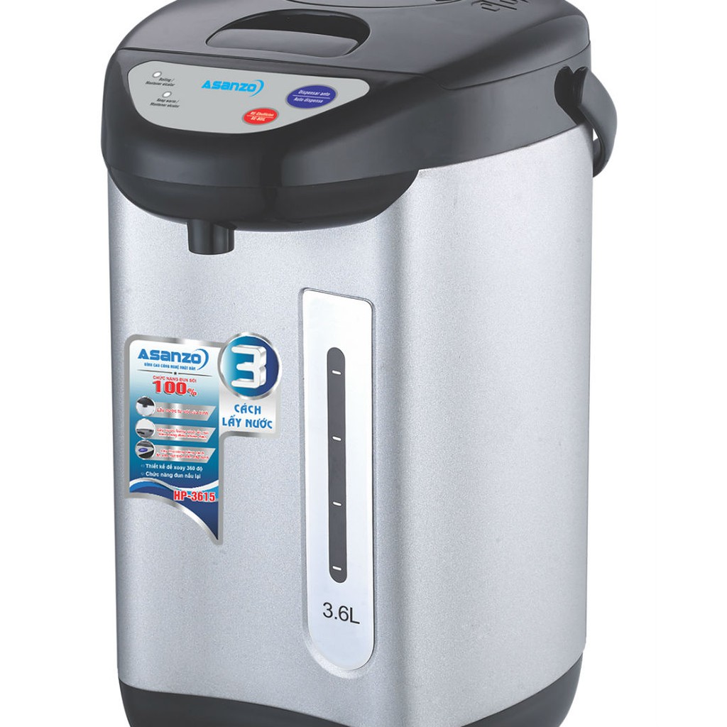 Bình thủy điện thông minh Asanzo HP-3615  - Hàng Chính Hãng