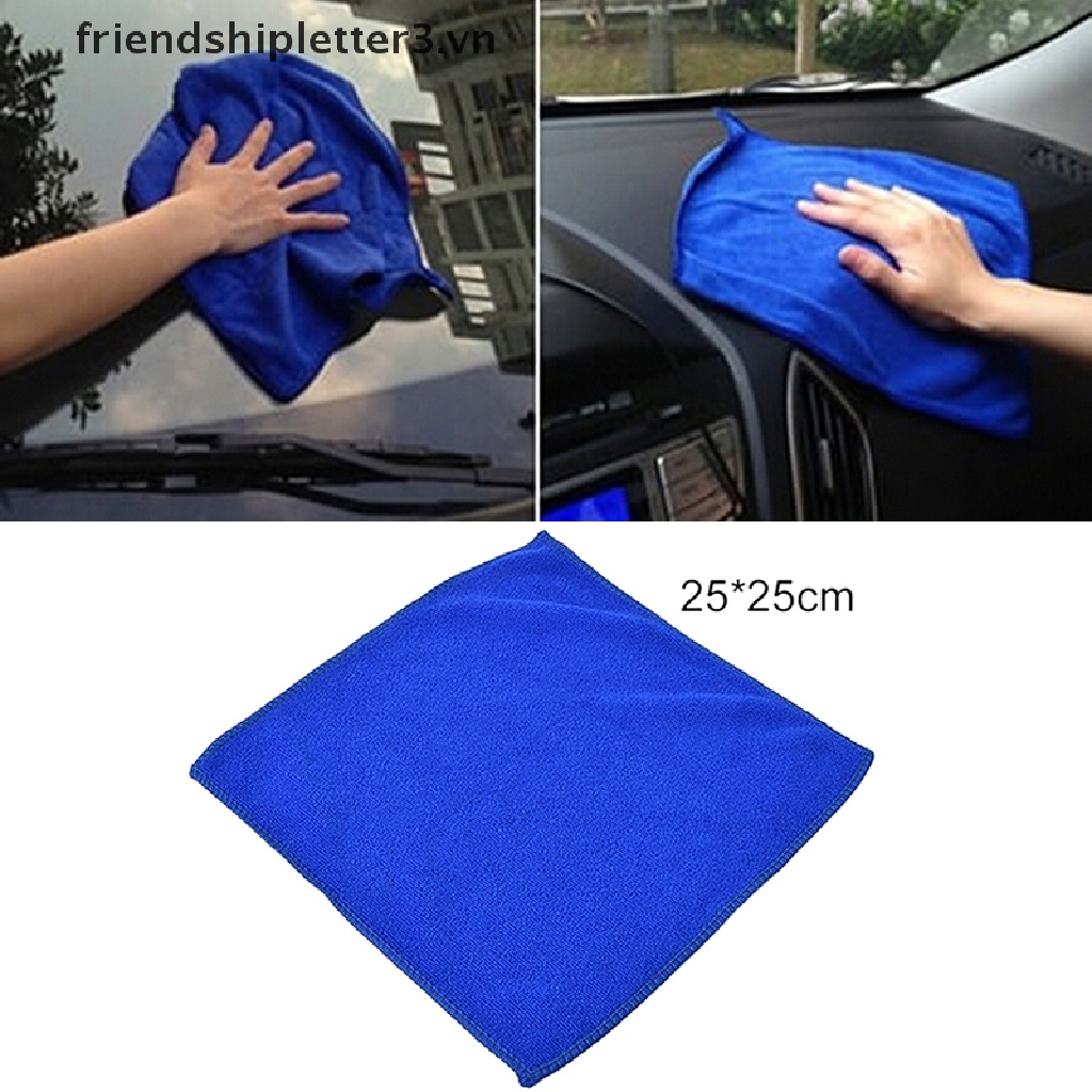 Bộ 5 Khăn Lau Xe Hơi Bằng Sợi Vải Màu Xanh Dương 3Vn Tốt Cho Sức Khỏe
