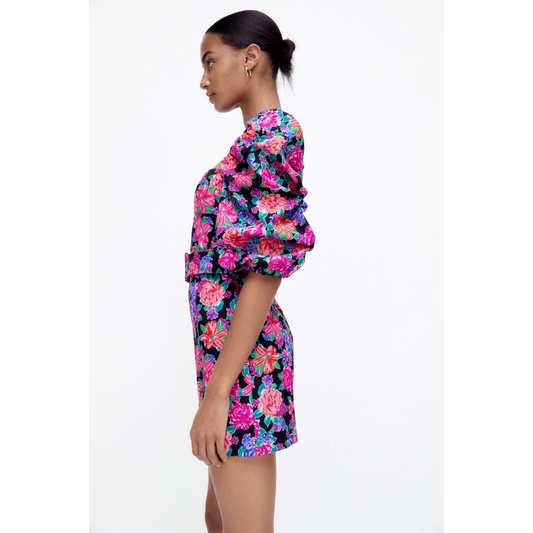 Váy hoa kèm belt ZARA AUTH Size XS