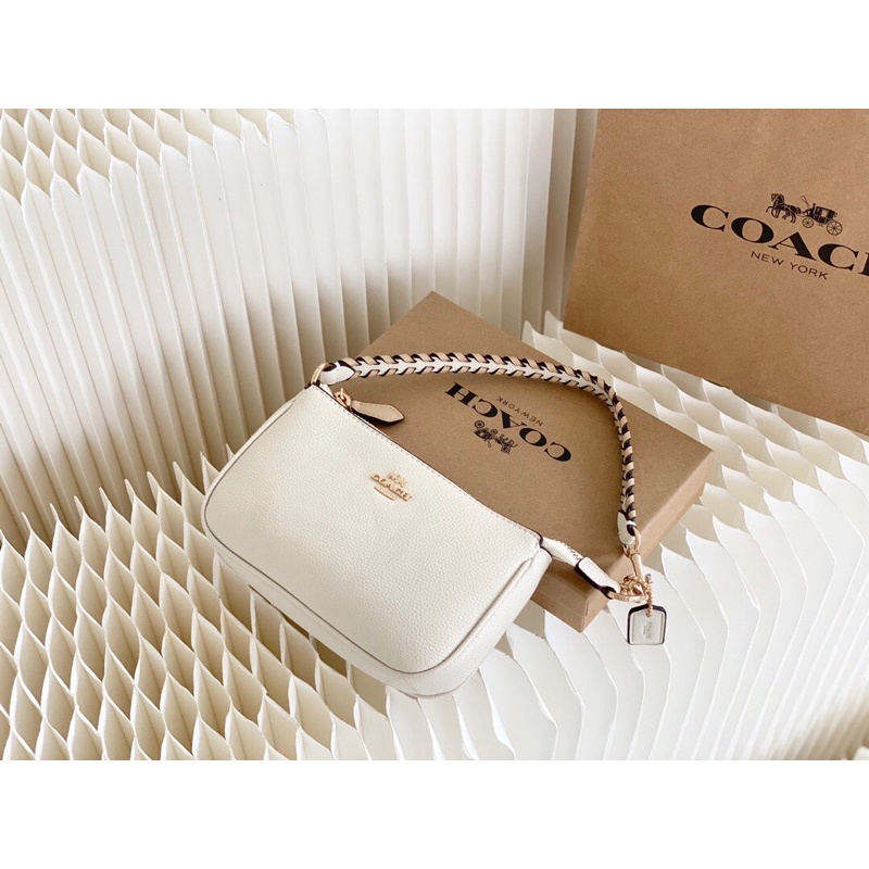 Túi kẹp nách thời trang cho nữ thương hiệu Coach da thật cao cấp
