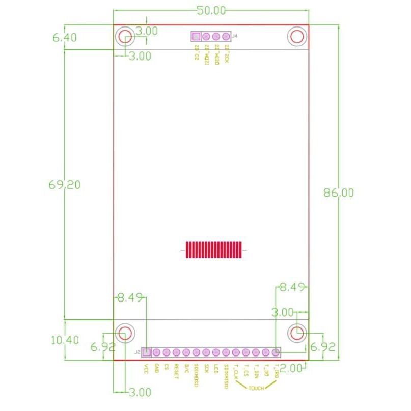 (Sm9) Màn Hình Cảm Ứng 2.8 "Tft Spi Serial Ili9341 240x320 Pixels Cho Arduino