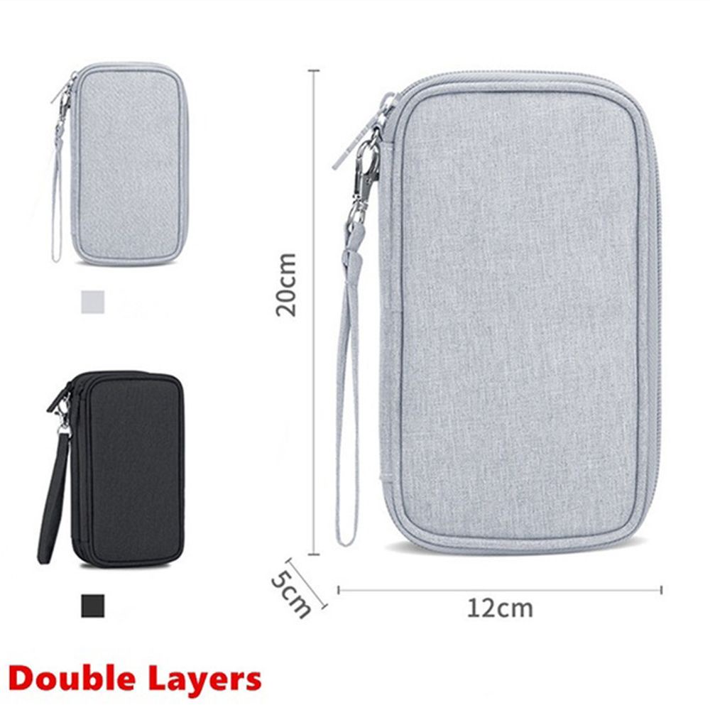 Túi đựng bảo vệ dây cáp/sạc dự phòng/tai nghe mini siêu bền tiện dụng mang đi du lịch