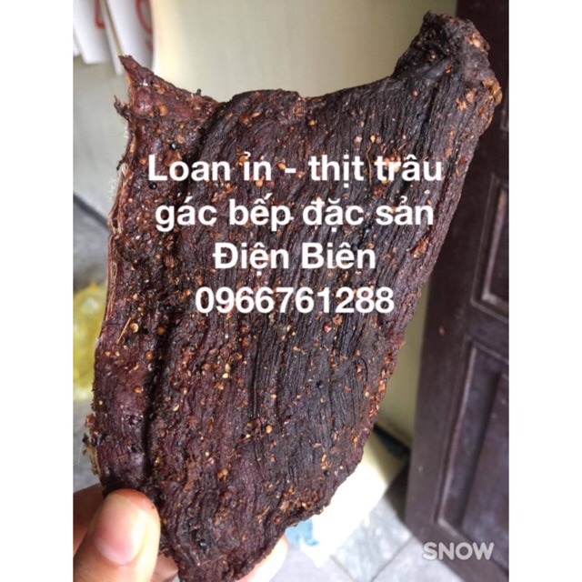 Thịt trâu gác bếp - Đặc sản Điện Biên- 500 gam- nhà làm cam kết chất lượng 100%
