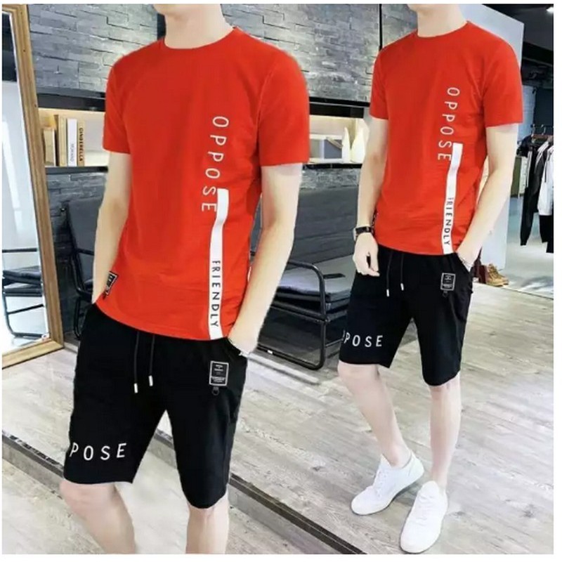 Set Đồ Thể Thao Nam Tập Gym, Vải Thun Co Giãn, Thấm Hút Mồ Hôi Tốt DB05