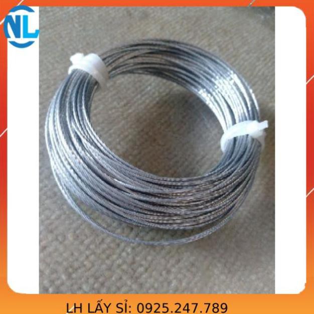 20m dây cáp lụa chịu lực 1 ly tặng kèm 1 tăng đơ NAM LONG CHÂU