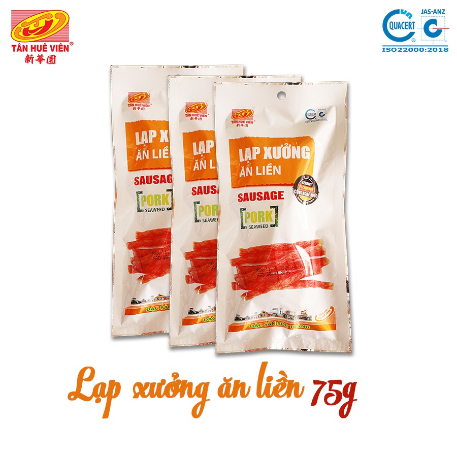 Lạp xưởng Ăn liền Tân Huê Viên túi 75g | BigBuy360 - bigbuy360.vn