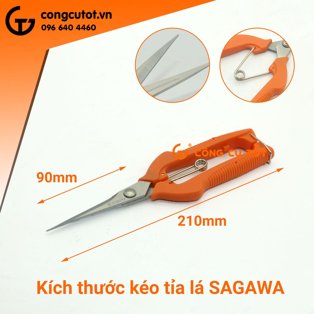 Kéo tỉa cây, tỉa lá Sagawa P-912