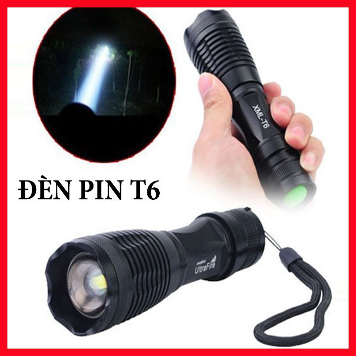 ĐÈN PIN SIÊU SÁNG ULTRAFIRE XML T6 - Đèn Pin Cầm Tay 5 Chế Độ Sáng