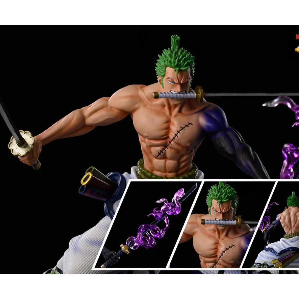 Mô hình zoro bật haki hàng đep siêu nét ( one piece )