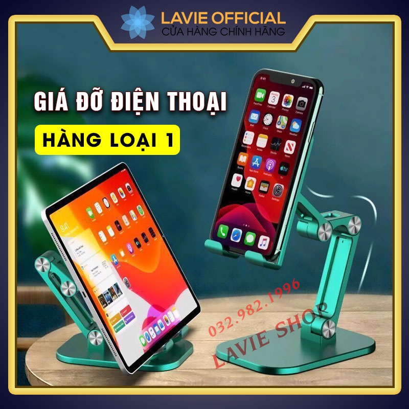 Giá Đỡ Điện Thoại Để Bàn GP - Giá đỡ Máy Tính Bảng Điều Chỉnh Nhiều Góc Độ Xem Phim, LiveStreem, Gọi Video Facetime