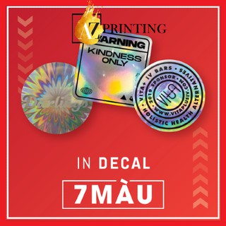 In tem nhãn, In decal 7 màu theo yêu cầu