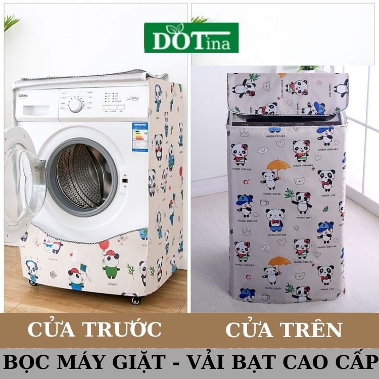 Áo Trùm Vỏ Bọc Máy Giặt Cửa Ngang, Cửa Trên 5, 6, 7, 8, 9, 10, 11.5 Kg Vải Bạt Siêu Bền Chống Thấm Nước, Nắng Mưa