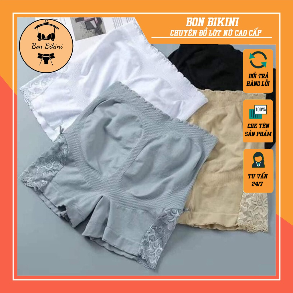 Quần Đùi Mặc Váy Nâng Mông Co Giãn 4 Chiều Phối Ren 2 Bên 561