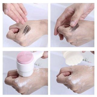 Cọ Rửa Mặt 2 Đầu Massage Mặt (Màu Ngẫu Nhiên)