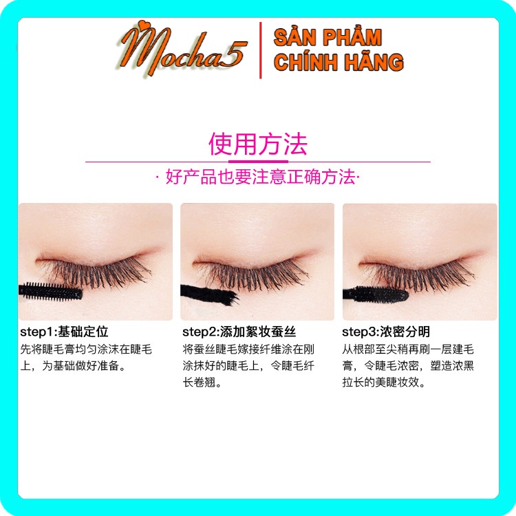 Mascara chuốt mi GECOMO SILK Thick and Long 2 đầu chống trôi, chống lem | BigBuy360 - bigbuy360.vn