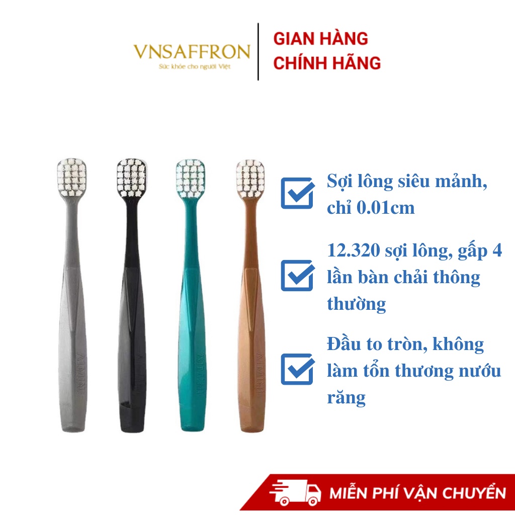 Bàn chải đánh răng cao cấp AIMINI thế hệ thứ 3, xuất khẩu cho DUBAI, đầu bàn chải siêu mềm đánh sạch gấp đôi