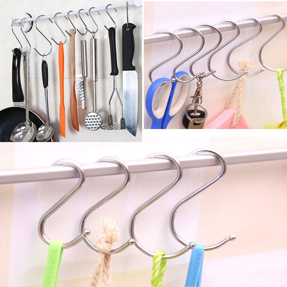 Set 1 / 5 / 10 Giá Đỡ Móc Treo Đồ Đa Ứng Dụng Cho Nhà Bếp Nhà Tắm