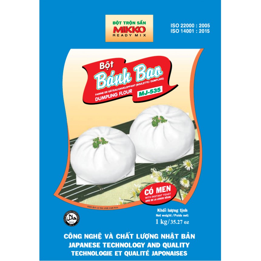 Bột Bánh Bao Có Men 1kg - MIKKO HƯƠNG XƯA