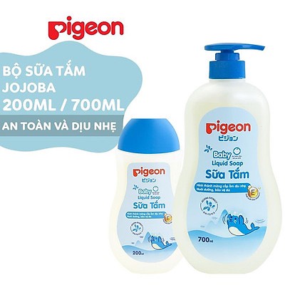 Tắm gội dịu nhẹ Pigeon Hương Jojoba 200ml/700ml (MẪU MỚI)