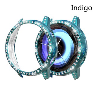 Diamond PC Screen Protector Case for Samsung Galaxy Watch Active Shock-Proof Anti-fall Protective Cover Bumper Shell